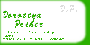 dorottya priher business card